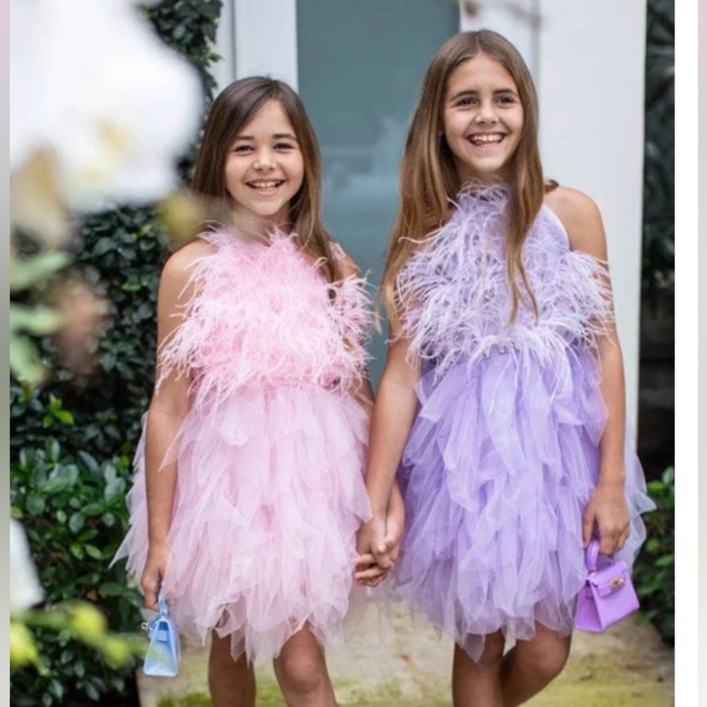 Lola + The Boys Violet Ruffled Tiered Halter Dress